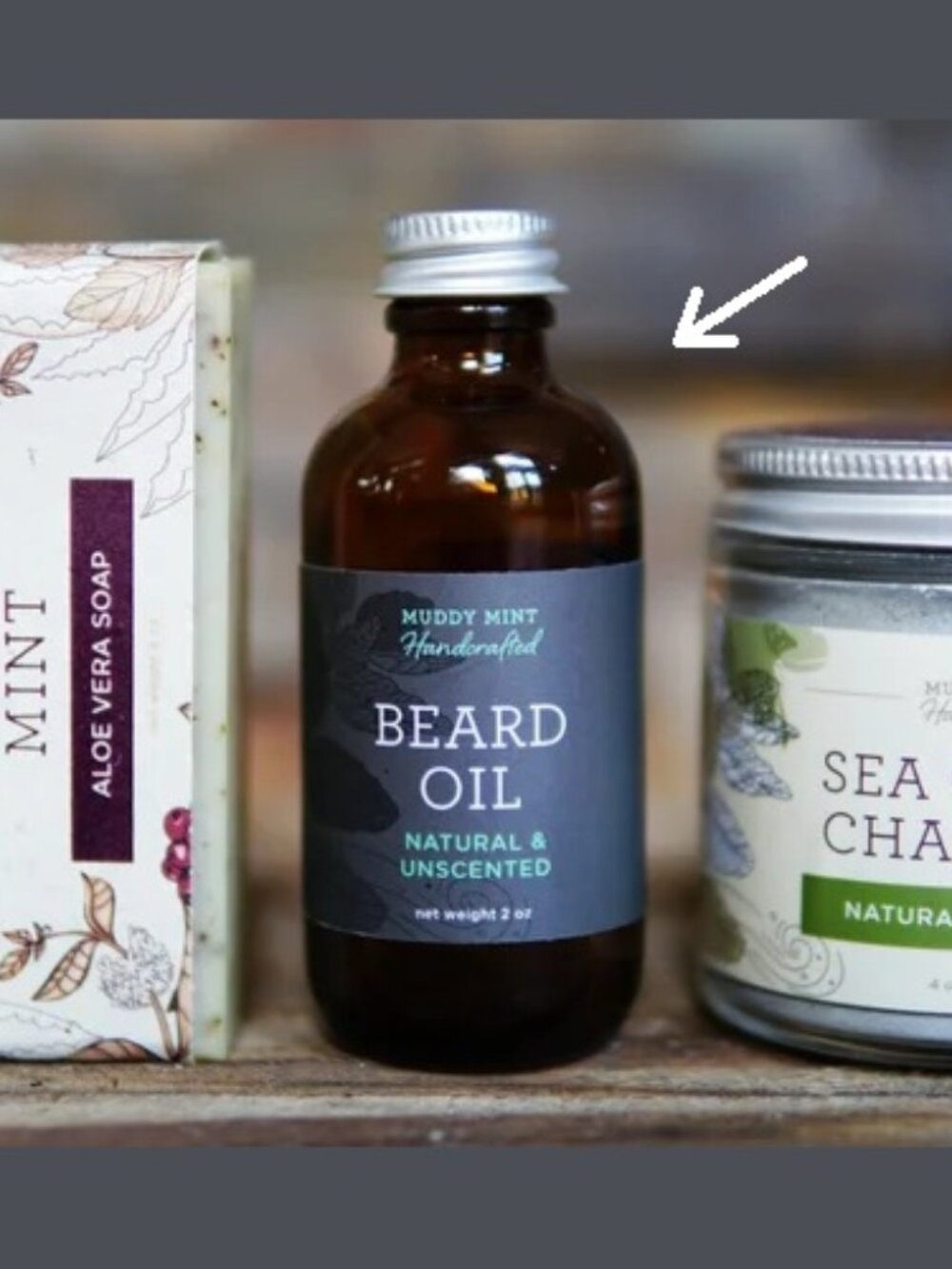 Muddy Mint Beard / Hair Oil, Juniper & Cedarwood, 2 oz, handcrafted